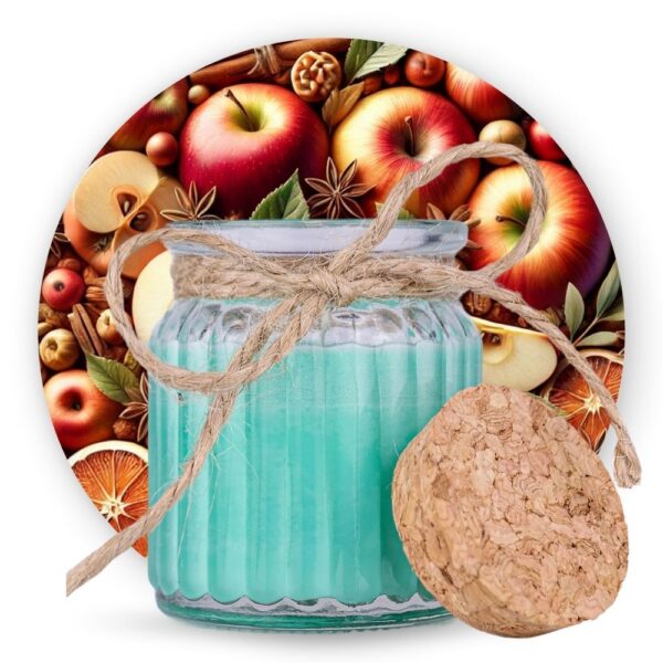 Aromatická sójová svíčka - Jablko a skořice