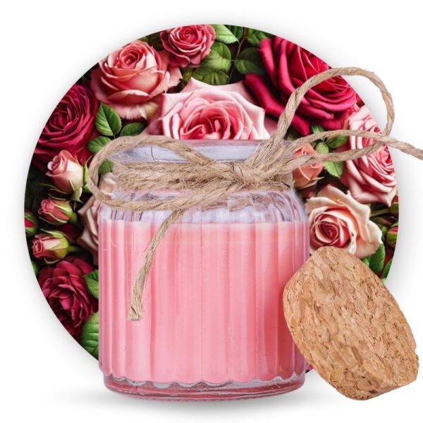 Aromatická sójová svíčka - Růže severu