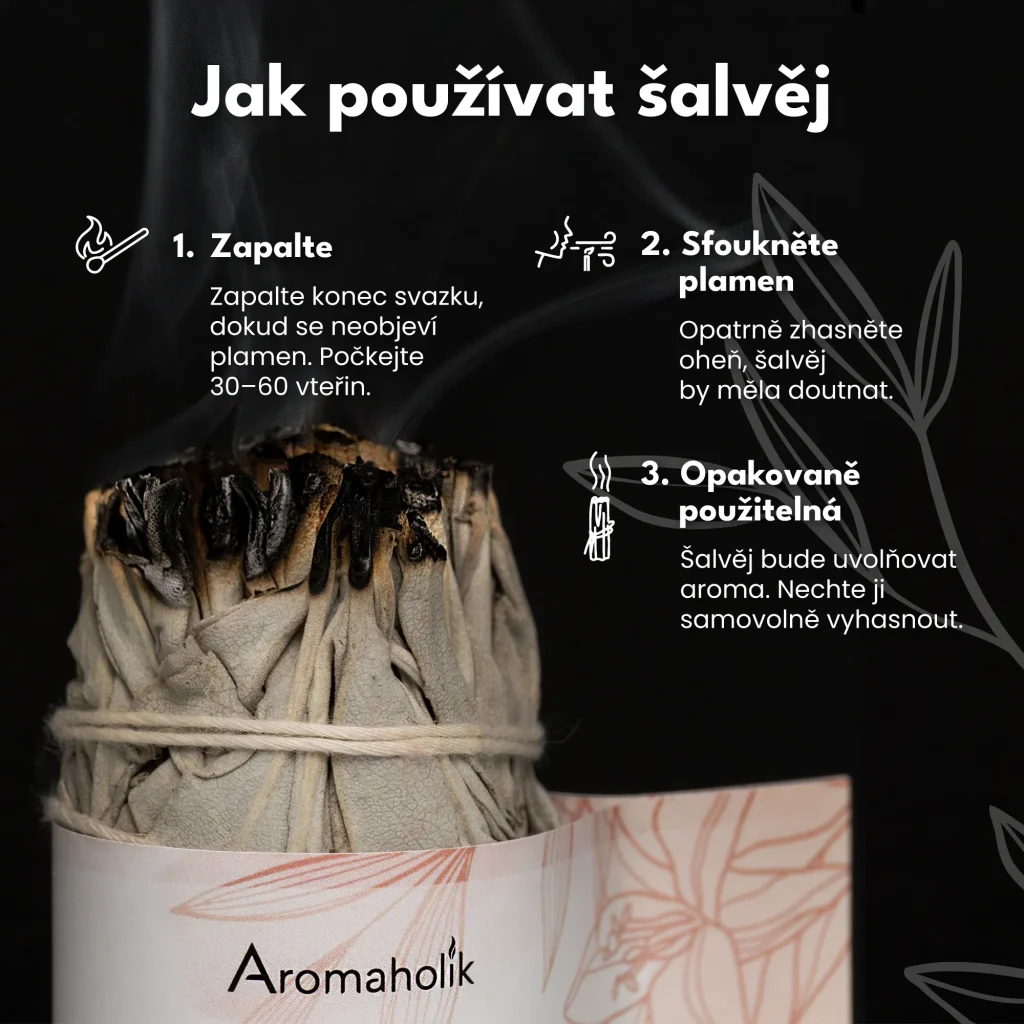 Bílá šalvěj (Svazek 13 cm)