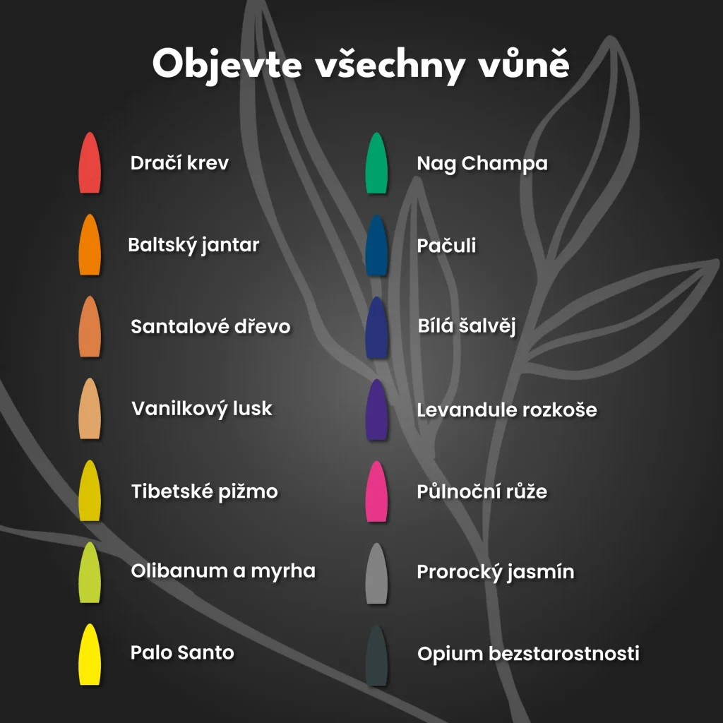 Kadidla Tajemství Pačuli 30ks.