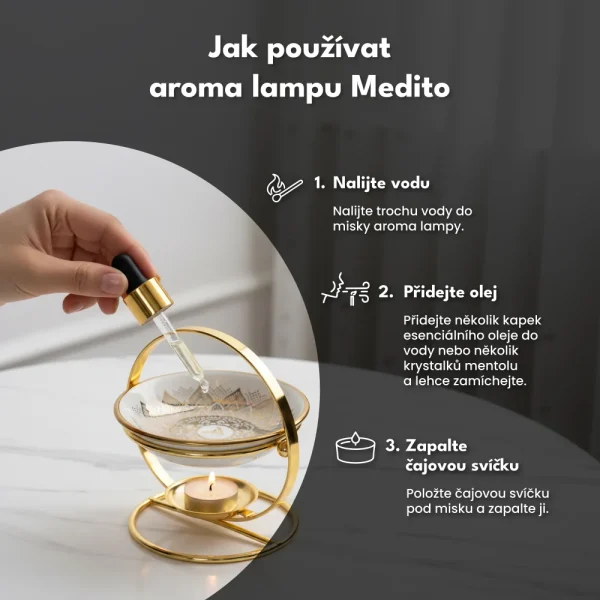 Aromatická lampa MEDITO™ do meditace