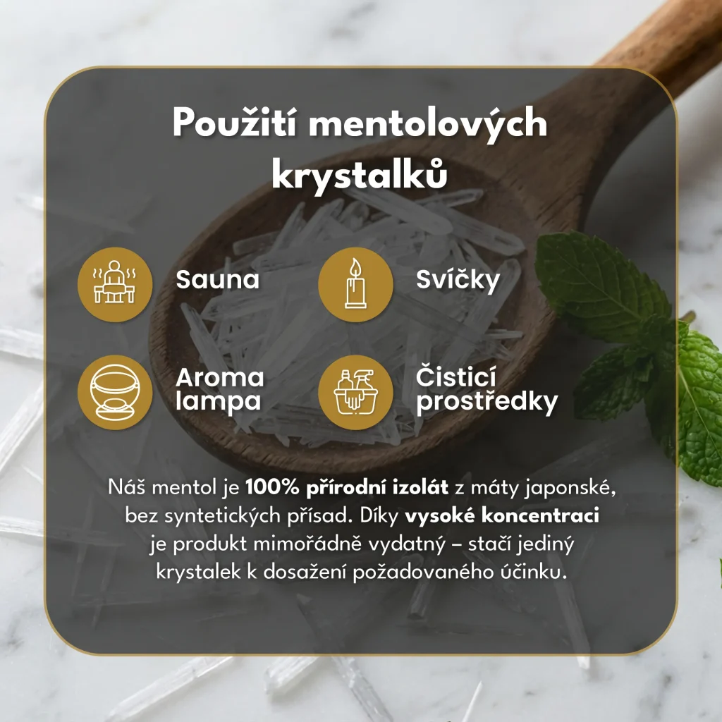 Mentol Krystalický 100g
